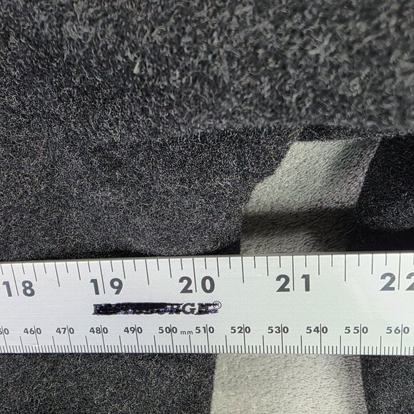 Womens Worthington Charcoal Gray Wool Blend Long Coat Size 8 - Picture 5 of 7